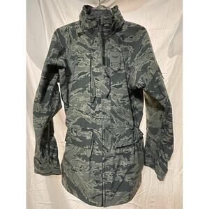 USAF Gore-Tex Rain Parka Jacket Men's Small Environmental Camo Regular Hunting